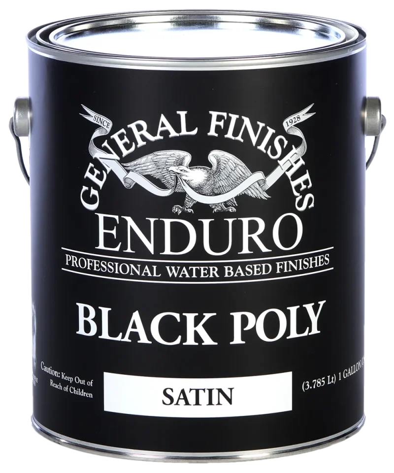 general finishes black water based poly top coat